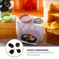 thumbnail image 4 of Hytrove Mini House Accessory 4Set Mini Baking Steak Plate Alloy Square Mini Bakeware Dishes for Children, 4 of 8