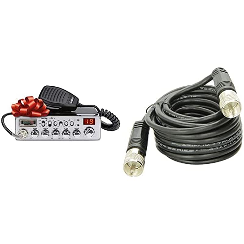 Uniden PC68LTX 40Channel CB Radio with PA/CB Switch, Silver