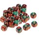 thumbnail image 1 of 4x 10 piezas D6 Six 16 mm Dados de color perla para juegos de DND MTG dix colores a elegir Hugo Dados de juego translúcidos, 1 of 9