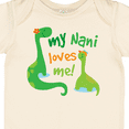 thumbnail image 4 of Inktastic My Nani Loves Me Grandson Dinosaur Boys Baby Bodysuit, 4 of 5