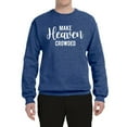 thumbnail image 2 of Wild Bobby Make Heaven Crowded Inspirational/Christian Unisex Crewneck Graphic Sweatshirt, Vintage Heather Blue, X-Large, 2 of 5