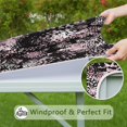 thumbnail image 6 of Black and Pink Of Leopard Print Square Fitted Tablecloth with Elastic Edge,Square Table Cover,Washable Elastic Table Cover for Home Kitchen Party Decor 36"x36", 6 of 6