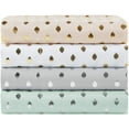thumbnail image 4 of Intelligent Design id20-1737Drap de Lit en Microfibre, Résistant aux Rides, Draps Doux avec Poche de 12 Po, Moderne, Toute la Saison, Literie Confortable, Taie d'Oreiller Assortie, Simple XL, Aqua/argent Métallique, 3 Pièces, 4 of 4