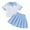 A383-Blue, variant on NIEWTR Toddler Baby Girl Outfits Floral Summer Clothes Infant Spring Waffle Short Sleeve Shirt Tops Cute Shorts Set Short T-shirt Sets White 2-3 Years