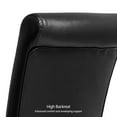 thumbnail image 3 of Subrtex Set of 2 Modern Upholstered Dining Chairs with Nailhead Trim and Wooden Legs, Black, 3 of 7