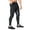 Black, variant on BROKIG Mens Thigh Mesh Gym Jogger Pants, Casual Slim Fit Tapered Workout Training Sweatpants with Zipper Pocket (Medium, Dark Gray)