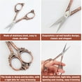 thumbnail image 5 of Butterfly Pattern Vintage Style 420 Stainless Steel Sewing Scissors Embroidery Shears, 5 of 7