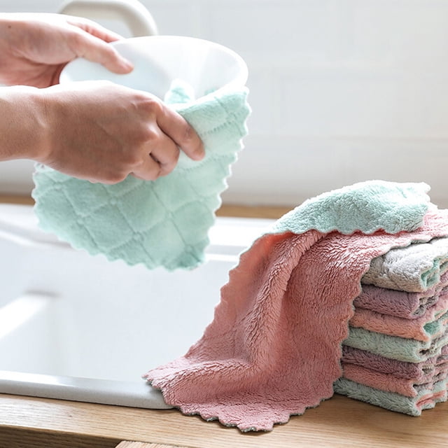 Twowood Hogar Agua Absorbente Lavado Plato Paño Toalla Toalla Rag Cocina Cocina Limpieza Mantel Twowood 21015951