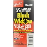 BnM Pole Black Widow Ready Rig, 13ft Telescopic Panfish Pole