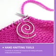 thumbnail image 3 of 4pcs Creative Spiral Cable Knitting Needles Sweater Knitting Needles (Silver), 3 of 9
