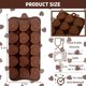 thumbnail image 2 of Crethinkaty Moldes De Chocolate De San Valentín  1 Paquete De 15 Cavidades De Corazón De Silicona Para Chocolate, Moldes Para Hacer Chocolate, Moldes De Silicona Para Dulces Para El Día De San Valent, 2 of 5