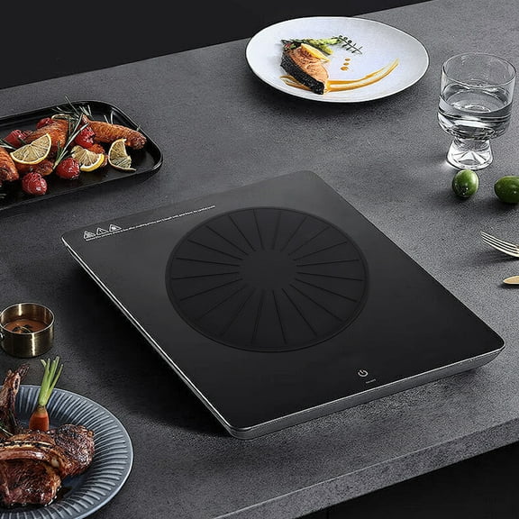 Induction Cooktop Mat 28 cm Silicone Induction Cooktop Protector Nonslip Induction Stove Protector Mat Antiscratch Induction Cooktop Mat Easy Cleaning for Induction Cooktop Home