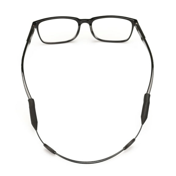 ULTNICE Sports Glasses Strap with Silicone Material for Secure Holding Adjustable Cord Suitable for Outdoor Activities Black