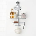 thumbnail image 3 of OXO Good Grips 2 Tier Aluminum Non Slip Shower Caddy Storage Organizer, 3 of 6