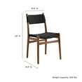 thumbnail image 4 of Side Dining Chair, Set of 2, Black, Wood, Bar Pub Cafe Bistro Dining Kitchen Hospitality Restaurant, Modern Contemporary, HB37467, 4 of 11