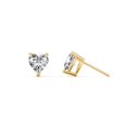 thumbnail image 2 of Heart Birthstone Stud Earrings, 2 of 4