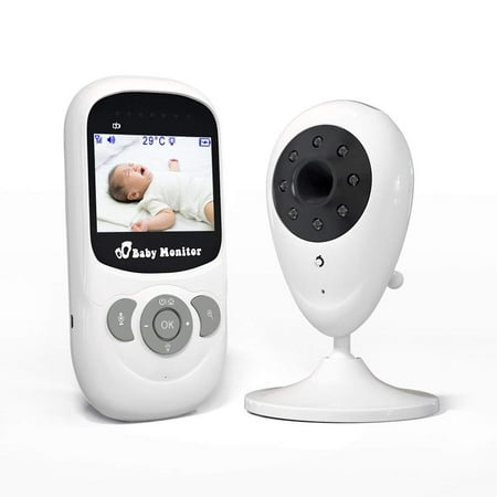 Dragon Touch DT24 Wireless Video Baby Monitor with 2.4 inch LCD Color Screen,Digital Camera,Temperature Monitoring, Lullaby,Infrared Night Vision, Two-Way Talk, Long Range and High Capacity (Best Long Range Baby Monitor)
