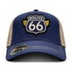 thumbnail image 2 of Knite Gorra Trucker Route 66 Wings Azul Marino y Beige con Malla Biker Hombre, 2 of 5