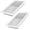 White 2PCS, variant on 6x14 Inch Floor Vents Heavy Duty Floor Registers, Floor Air Vent Covers for Home Floor Wall Ceiling, Rust Proof Finish Registers Grilles & Vents - Brown