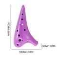 thumbnail image 2 of Ocarina de 12 agujeros, instrumento musical, flauta, ocarina de plástico, ideal como regalo de Navidad para amantes de la música y principiantes en instrumentos de viento., 2 of 8