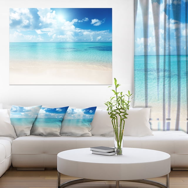 Design Art - Sable de la Plage dans la Mer Bleue des Caraïbes