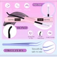 thumbnail image 4 of Kit de extensión de pestañas zanlufly Lash Clusters D-Curly 10-18 mm, 4 of 7