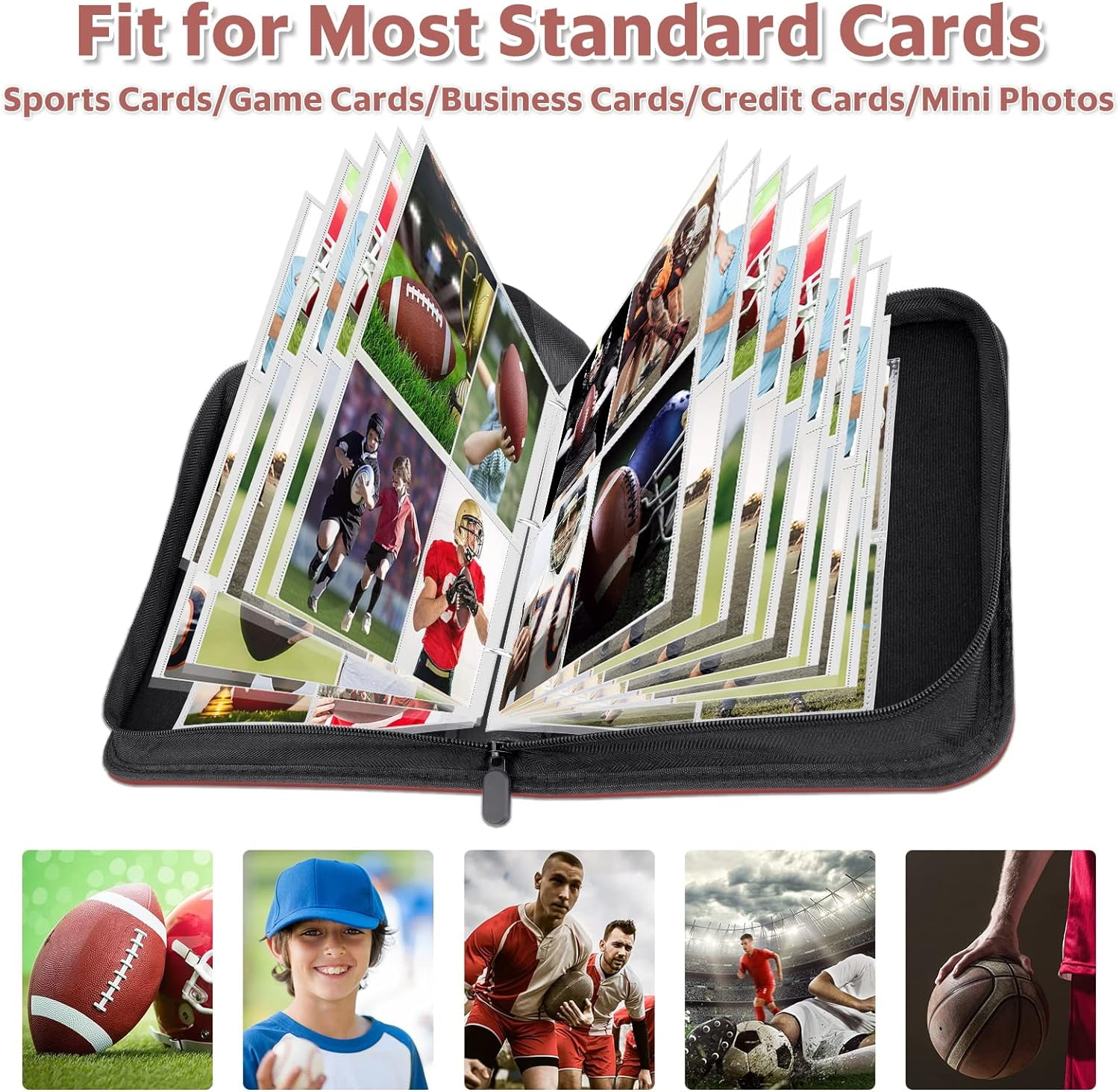 400 Card Sports Binder 4 Pocket Football Trading Guadeloupe | Ubuy
