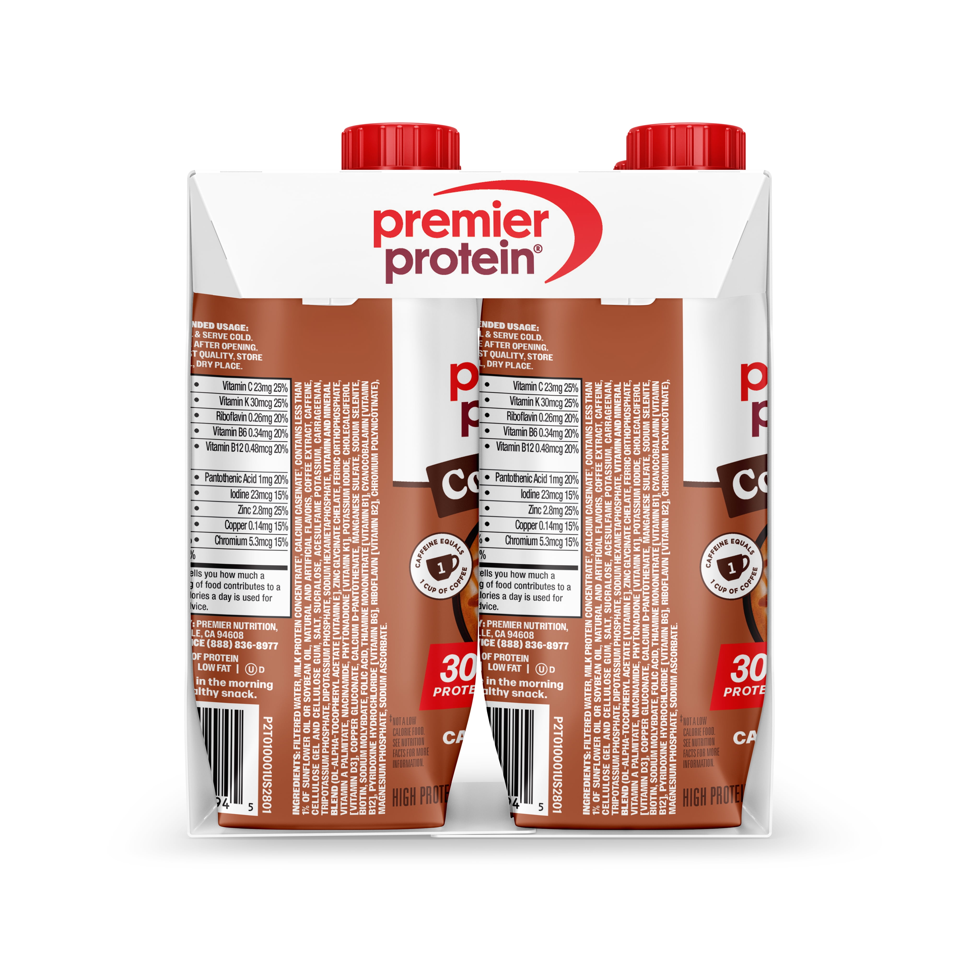 Premier Protein Shake, Coffeehouse Caramel Machiatto, 30g Protein, 11 Fl Oz, 4 Ct