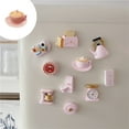 thumbnail image 3 of kkbbma under $5 Pink Aesthetic Kitchen Fridge Magnets, Cute 3D Premium Resin Decorative for Refrigerator with Strong Magnets, Perfect Gift for Women, Locker & Whiteboard, 3 of 6