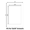 thumbnail image 2 of White Picture Frame Mat for 16x24 Frames - Fits 13x19 Photos - 1 Mat, 2 of 7