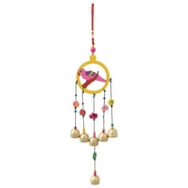 Milisten Wind Chime Hanging Decor Wooden Wind Chime Bright Colors 1Pack