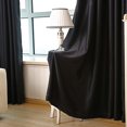 thumbnail image 4 of Electronicheart Couleur Pure Occultation Fenêtre Tringle de Rideau Poche Salon Chambre Fenêtre Rideaux Solides Stores, 4 of 7