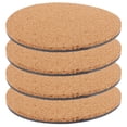 thumbnail image 4 of 4pcs Plants Pot Cork Mat Planter Cork Pad Flowerpot Antiskid Round Cork Plate, 4 of 7