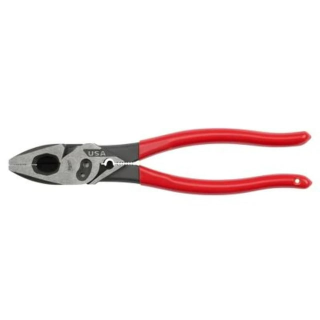 Pinzas Linemans Milwaukee Electric de 9 pulgadas con perno engarzador