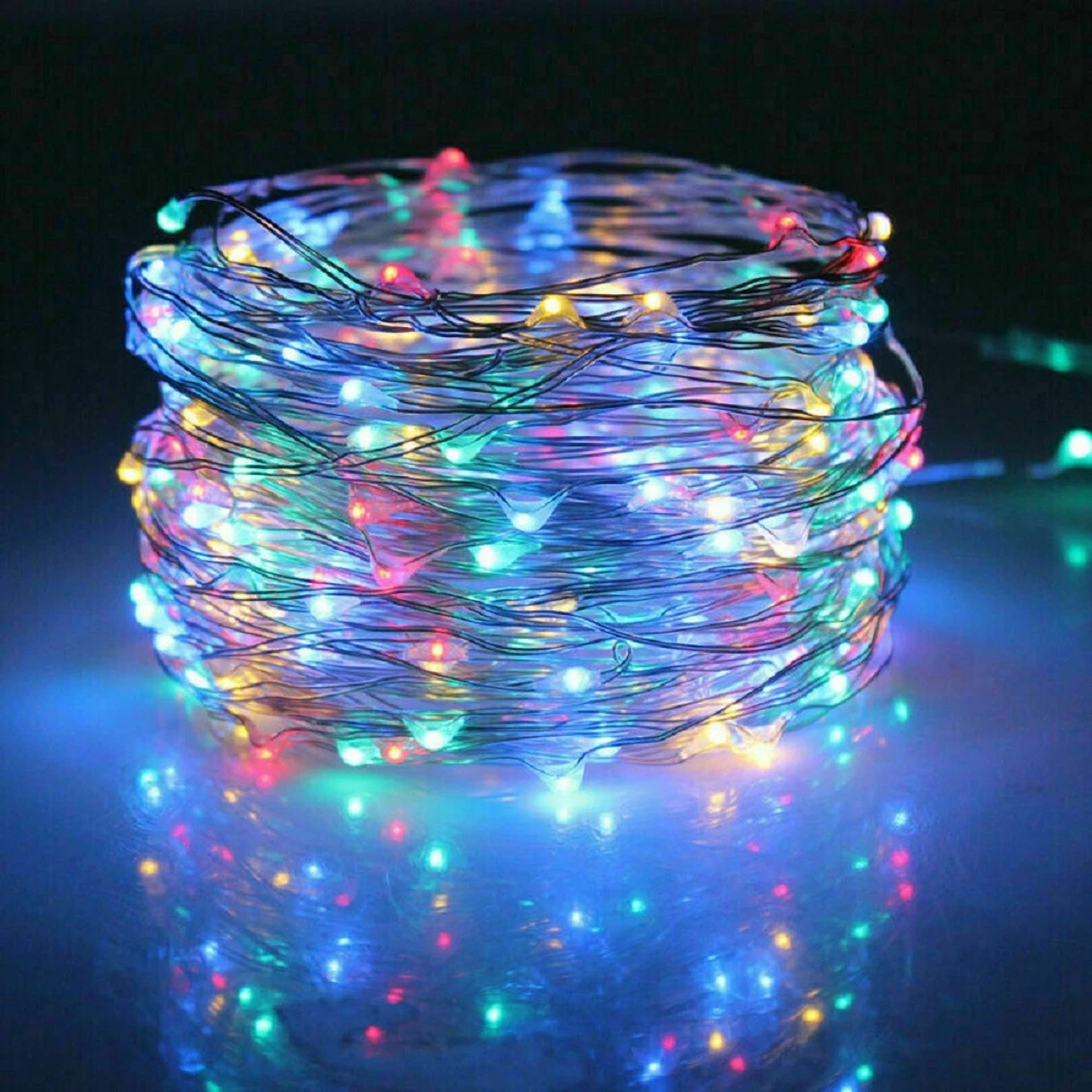PURELY- Solar Led Powered Fairy String Rope Strip Lights Waterproof Outdoor Garden Patio