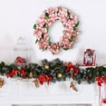 thumbnail image 6 of Luxcidy Artificial Flower Wreath, Spring Summer Wreath for Front Door, Artificial Peony Flower Wreath, for Home Front Door Christmas Wedding Party Decoration, 6 of 7