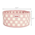 thumbnail image 5 of SUSSEXHOME Pets 15.75 x 15.75 x 6.7 Inches Round High Wall Cozy Cat Bed with Pillow for Cats and Small Dogs - Decorative Non-Slip Bolster Inner Cushion Calming Bed - Pink, 5 of 8