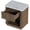 Walnut, variant on Leumius Modern Nightstands Set of 2 for Bedroom with Storage Drawer & Open Shelf,Gold-Tone Handle,Bedside Table End Table for Guest Room,Dorm,Walnut