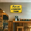 thumbnail image 4 of Letrero Artlaza Play Like A Champion Today, metal, 30 x 40 cm, color amarillo, 4 of 6