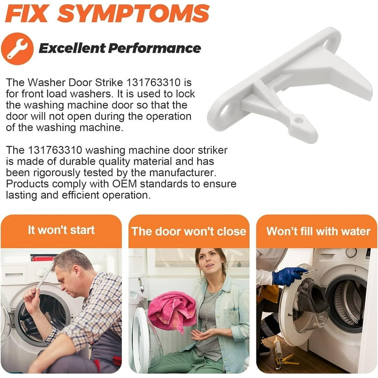 2PCS 131763310 Fits Frigidaire Affinity Washer Door Lock Strike  