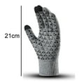 thumbnail image 2 of Opolski Usb Heated Winter Gloves Electric Heated Gloves Usb Winter Warm Knitted Touchscreen Mittens for Outdoor Cycling Skiing Grey, 2 of 8