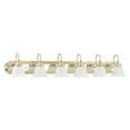 thumbnail image 2 of Livex Lighting Belmont 6 Bath Polished Brass and Chrome Light in Multi-Color, 2 of 9