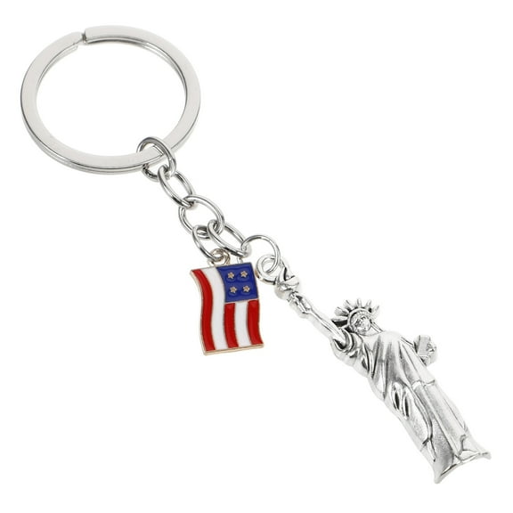 STOBOK American Flag Keychain Metal 1Pack For Memorial Item
