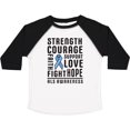 thumbnail image 3 of Inktastic ALS Awareness Strength Courage Support Boys or Girls Toddler T-Shirt, 3 of 5