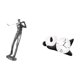 thumbnail image 5 of Figura de golfista,Estatua de golfista de resina,figura de golfista,decoración del hogar,Reloj de pared,Reloj de pared Panda Decoración del hogar Lindo Creativo,Reloj de pared con forma de, 5 of 8