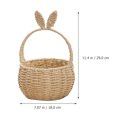 thumbnail image 2 of IFANLANDOR Cesta De Flores Tejida Beige Con Asa Ideal Como Cesta Decorativa Y Para Regalo, 2 of 8
