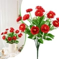 thumbnail image 2 of 1 Pcs Artificial Pinecone Chrysanthemum Bouquet,Artificial Cemetery Flowers, Fake Silk Memorial Flowers,Outdoors Garden Plants Faux Flowers,For Home Kitchen Table Centerpieces Decor,(B,17.71 in), 2 of 9
