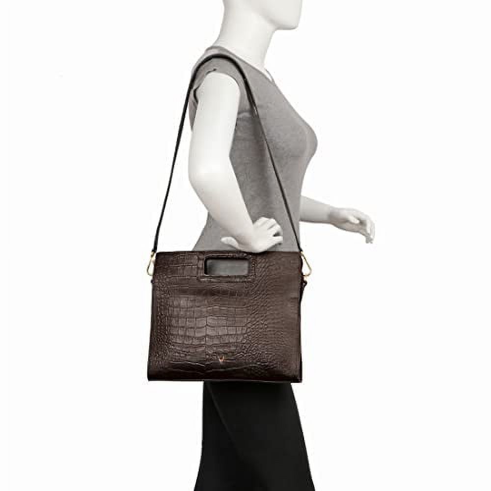 Hidesign Leather Fashion Women's Briefcase Bag & Shoulder Bag with a Detachable & Adjustable Shoulder Strap - size ( 12"L x 11"H x 2"W )