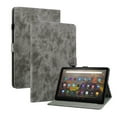 thumbnail image 7 of Allytech for Amazon Fire HD 10 & Fire HD 10 Plus (11th Generation, 2021 Release),Synthetic Leather Cover Multi-Angles Slim Folio Stand Protective Cards Slots Wallet Case, Gray, 7 of 7