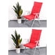 thumbnail image 5 of Cojín De Colchón Para Silla Sillón De Jardín Base De Terraza Silla Con Respaldo Alto 120x50x5cm - Rojo, 5 of 5